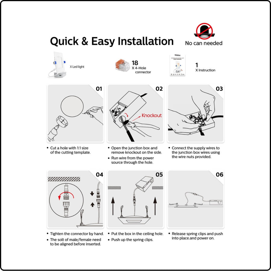 DOWNLIGHT ROUND & SQUARE